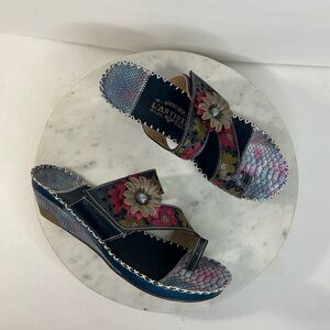 Spring Step L'Artiste Vardi Blue Sandal Size 41